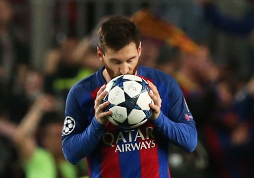 Lap ky luc Champions League, Barca doat ve vao tu ket hinh anh