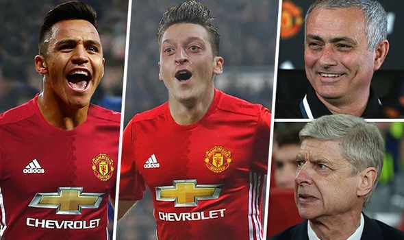 Mourinho muon dua Sanchez va Oezil ve MU anh 1