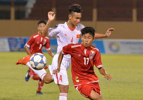 U19 Viet Nam vs U19 Myanmar (2-1): Chien thang vat va phut bu gio hinh anh