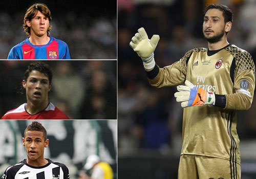 Ronaldo, Messi thua ‘Buffon moi’ ve thu nhap o tuoi 18 hinh anh