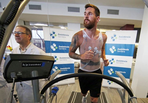 Lionel Messi tro lai Barca kiem tra the luc hinh anh