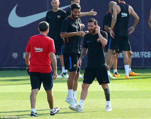 Messi tro lai tap luyen anh 5