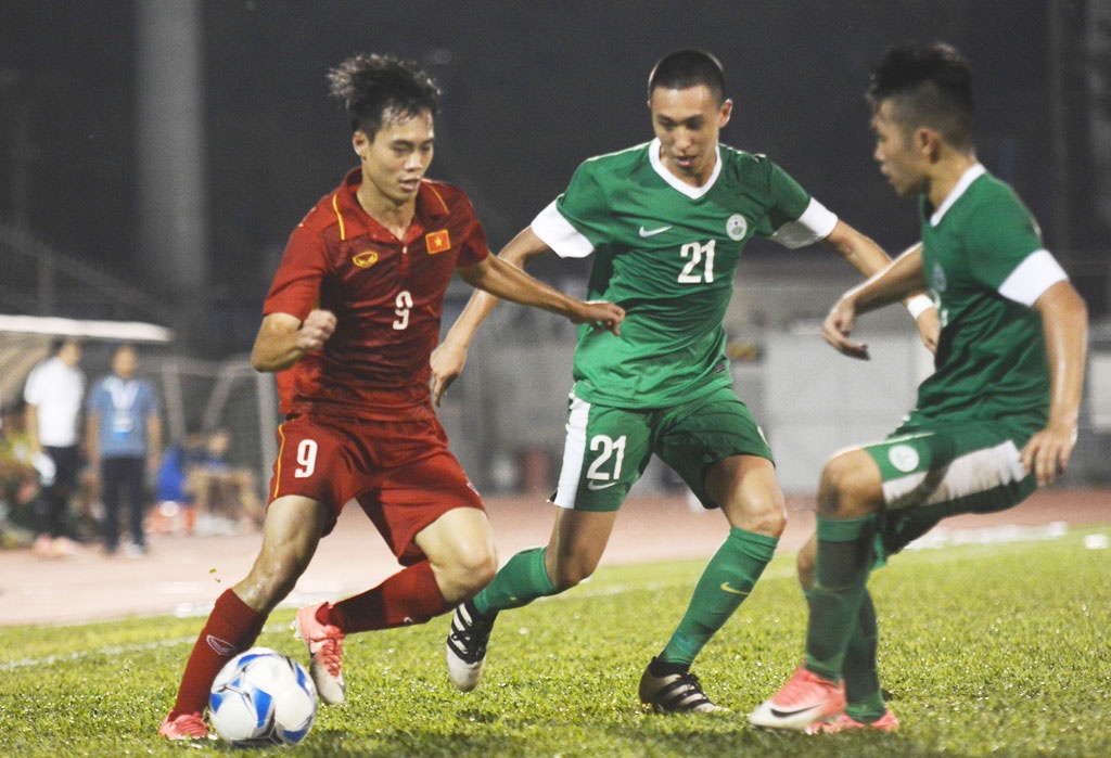 Tran U22 VN vs U22 Macau anh 1