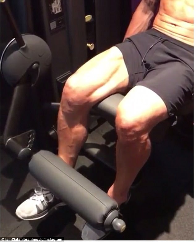 Ibrahimovic no luc tap luyen anh 1