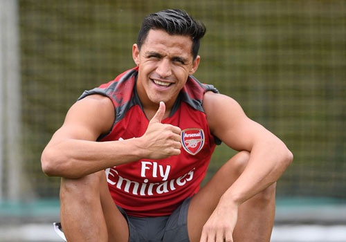 Sanchez vui ve tro lai tap luyen sau tin don roi Arsenal hinh anh