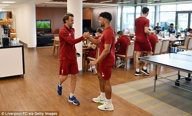 Chamberlain hào hứng tập luyện ở Liverpool ảnh 9 Chamberlain hao hung tap luyen o Liverpool anh 9