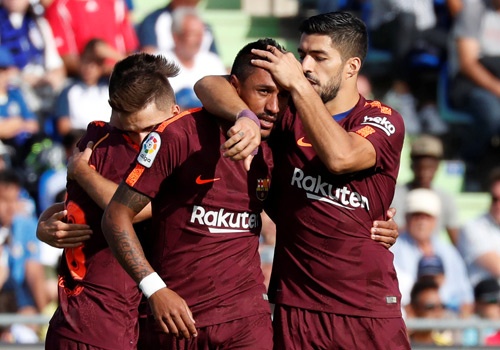 Barca thang nguoc kich tinh Getafe 2-1 nho tan binh Paulinho hinh anh