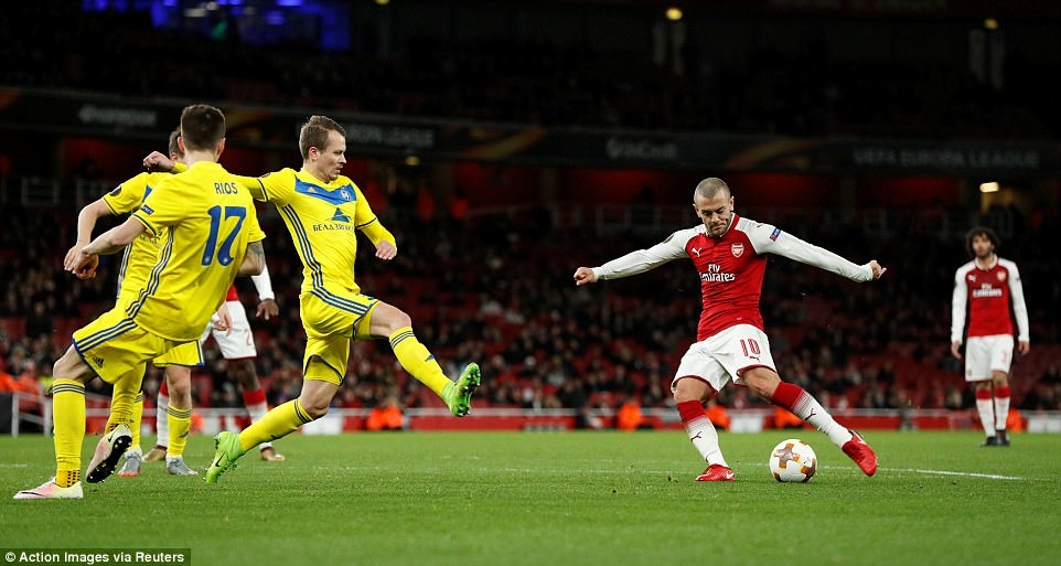 Arsenal thắng BATE Borisov 6-0 ảnh 6 Arsenal thang BATE Borisov 6-0 anh 6