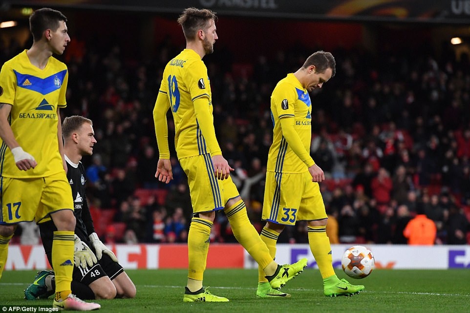 Arsenal thắng BATE Borisov 6-0 ảnh 7 Arsenal thang BATE Borisov 6-0 anh 7