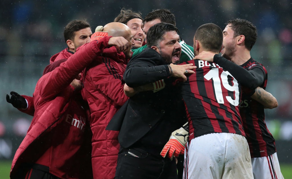 AC Milan cua HLV Gattuso danh bai Inter anh 1