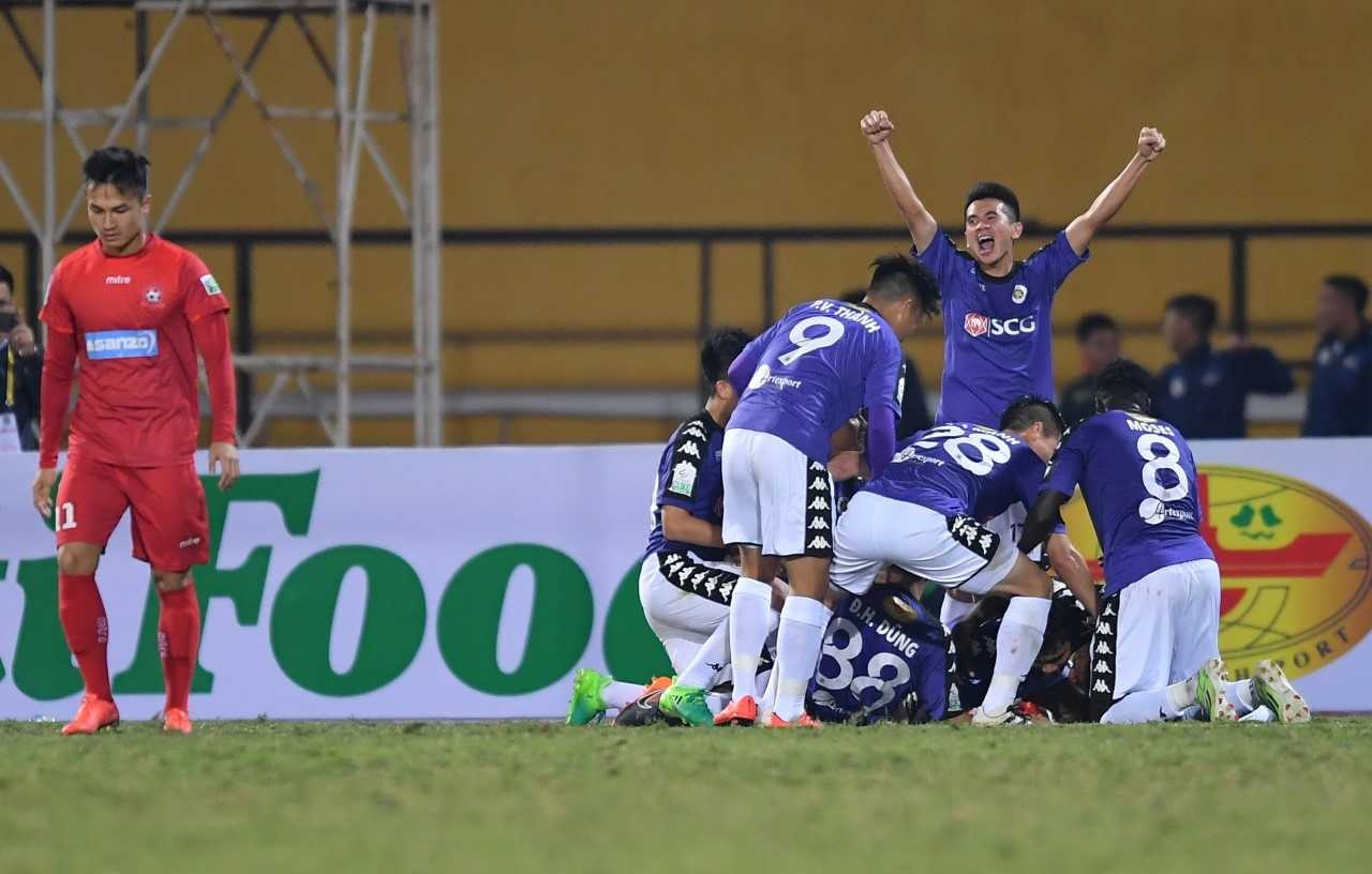 Trận CLB Hà Nội vs Asanzo Hải Phòng ảnh 1 Tran CLB Ha Noi vs Asanzo Hai Phong anh 1
