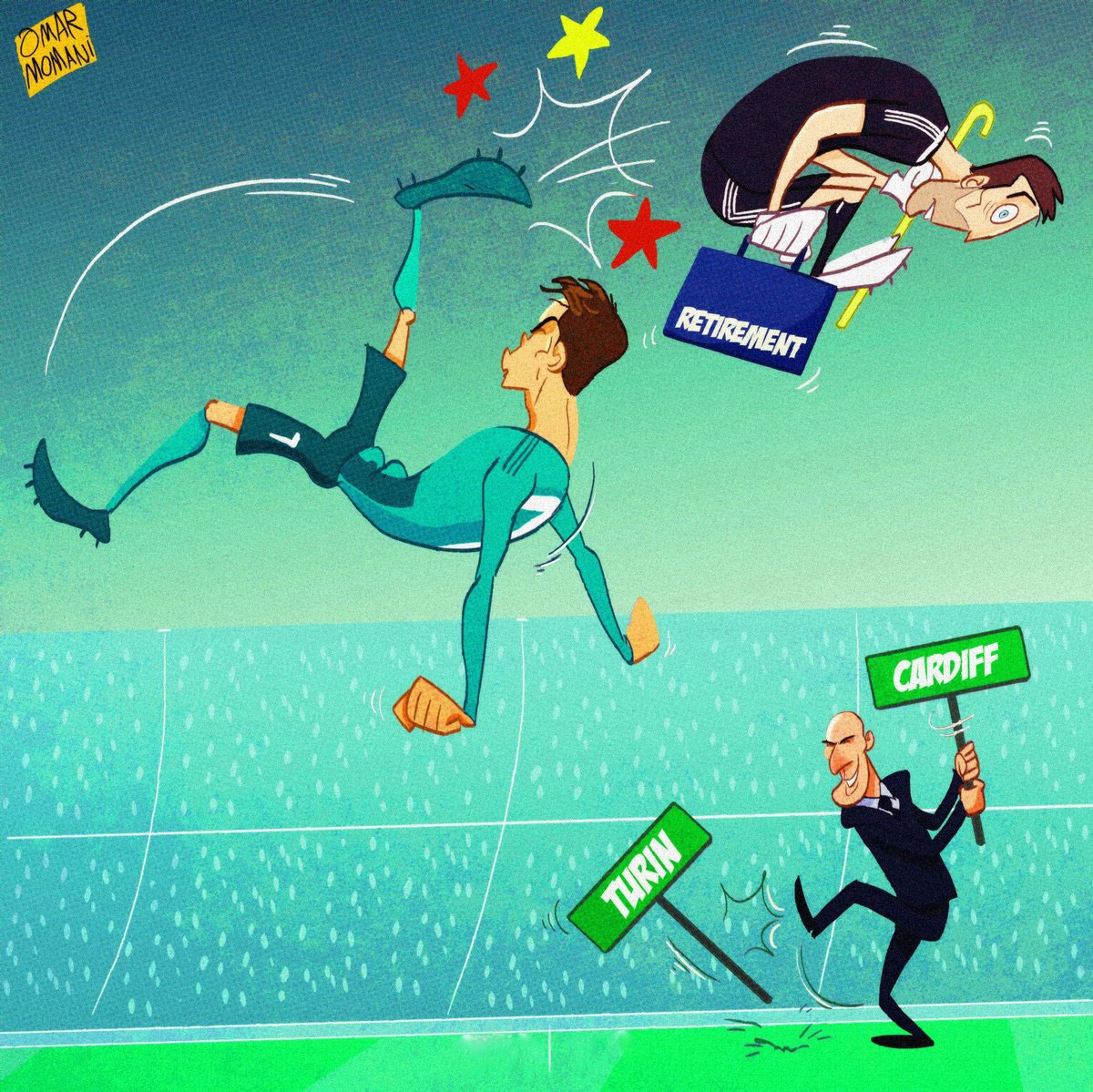 Hí họa pha ngả bàn đèn của Ronaldo ảnh 2 Hi hoa pha nga ban den cua Ronaldo anh 2
