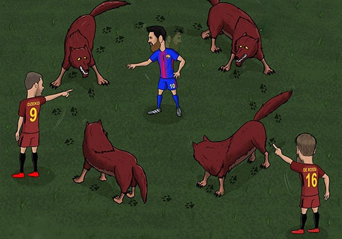 Hi hoa Messi khong the thoat khoi vong vay cua ‘bay soi’ hinh anh