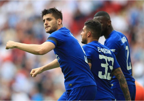 Morata va Giroud dua Chelsea vao chung ket cup FA gap MU hinh anh