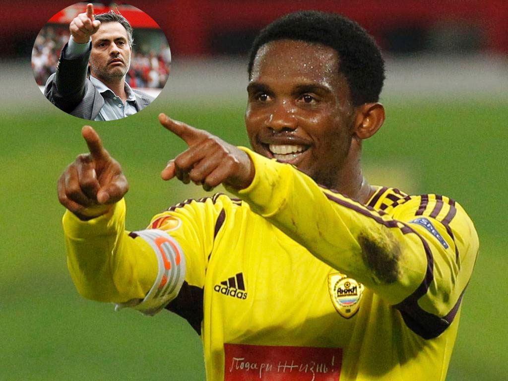 Eto’o muon duoc tai hop cung Mourinho hinh anh