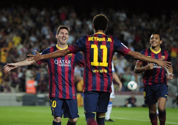 Neymar lan dau khai hoa, Barca dai thang Sociedad hinh anh