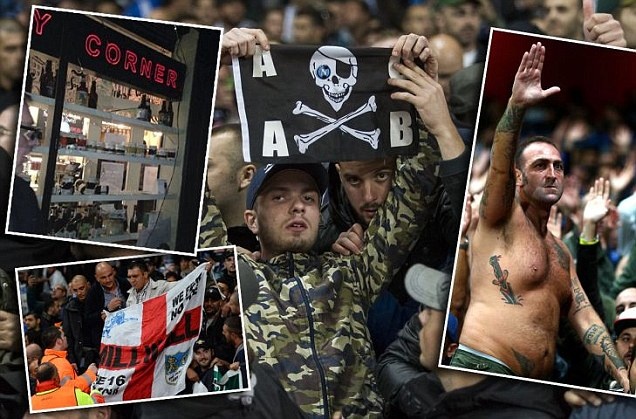 Hooligan Napoli lam nao loan Emirates hinh anh