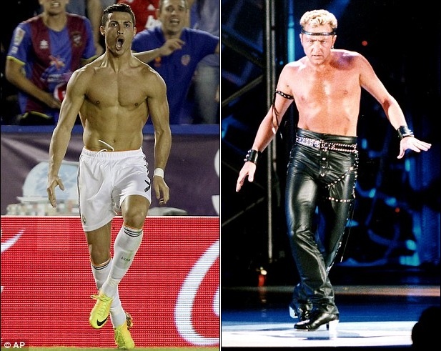 Ronaldo nhai lai vu dieu cua dancer noi tieng khi ghi ban hinh anh