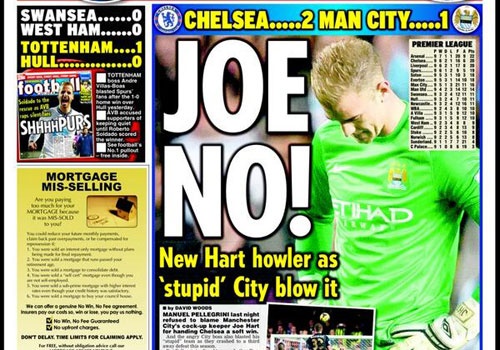 Diem tin 28/10: Bao chi Anh thi nhau vach toi Joe Hart hinh anh