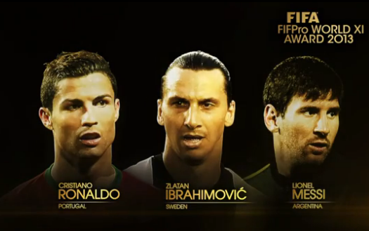 Messi, Ronaldo sat canh trong doi hinh xuat sac nhat 2013 hinh anh