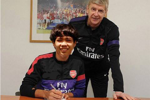 Anh che bom tan Cong Phuong cap ben Arsenal hot nhat tuan hinh anh