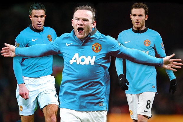 Sir Alex khuyen M.U mac ao mau xanh de tiep Bayern hinh anh