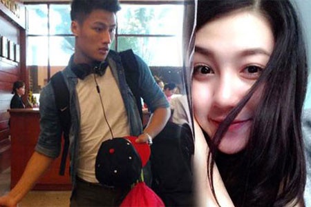 Mac Hong Quan khoe ban gai xinh dep hinh anh