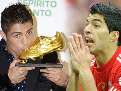 Ronaldo quyet khong chia se Giay vang voi Suarez hinh anh
