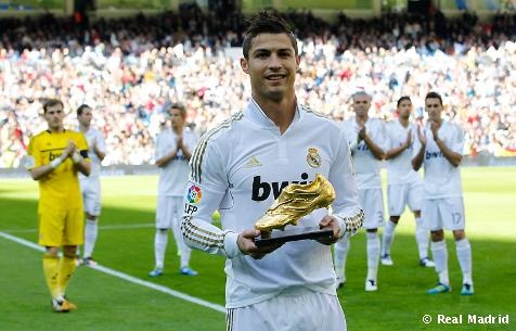 Ronaldo quan binh ky luc gianh Chiec giay vang cua Messi hinh anh