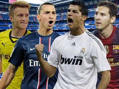 Ronaldo, Messi sat canh o doi hinh xuat sac nhat chau Au hinh anh