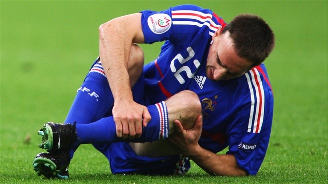 Ribery cũng mất World Cup vì không kịp bình phục chấn thương. Ảnh: Getty Images.