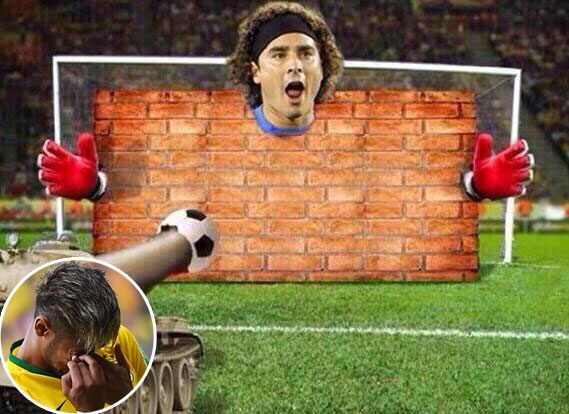 Anh che Neymar khoc thet khi dung buc tuong Ochoa hinh anh