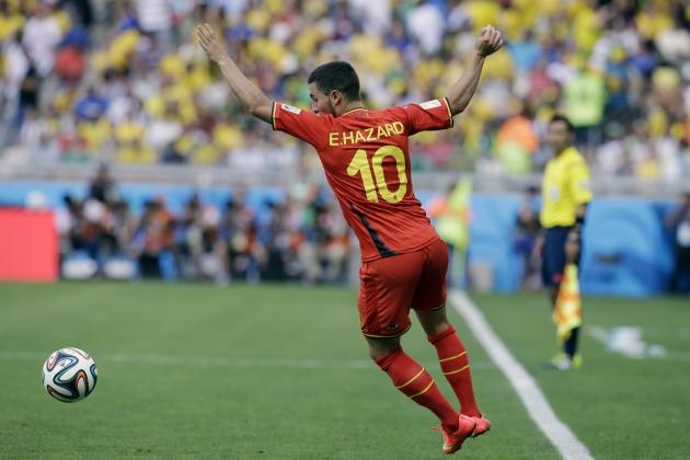 Eden Hazard đóng góp rất nhiều công sức vào chiến thắng ngược dòng của Bỉ trước Algeria.