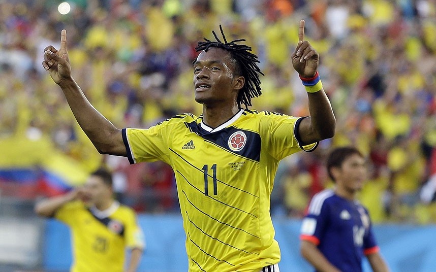 Cuadrado vừa trải qua một mùa giải ấn tượng trong màu áo Fiorentina. Tuy vậy, ngôi sao 26 tuổi này vẫn khiến tất cả phải bất ngờ bởi màn trình diễn thuyết phục tại Brazil. Khả năng kiểm soát bóng và phát động tấn công cực tốt giúp Cuadrado dẫn đầu danh sách “Vua kiến tạo” với 4 lần.