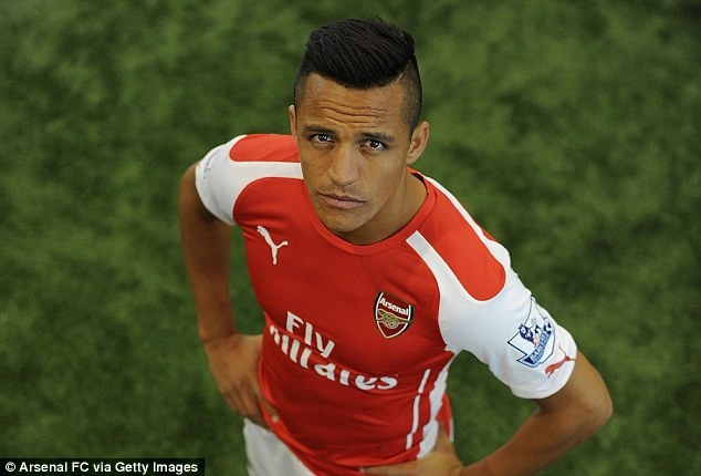 Alexis Sanchez trong màu áo Pháo thủ. Ảnh: Daily Mail.