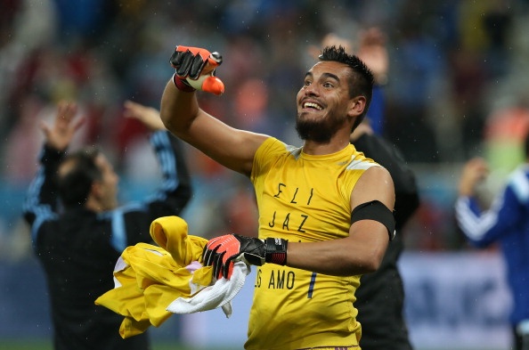 Romero đã có hai pha cản phá xuất sắc giúp Argentina đánh bại Hà Lan ở bán kết. Ảnh: Getty Images.