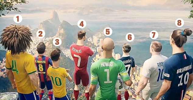 8 siêu sao quảng cáo cho Nike bị loại khỏi World Cup 2014.