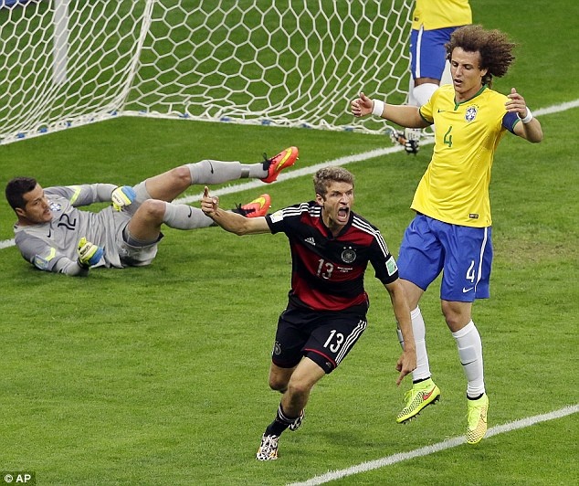 Đức đã vùi dập chủ nhà Brazil với tỷ số 7-1 ở bán kết.