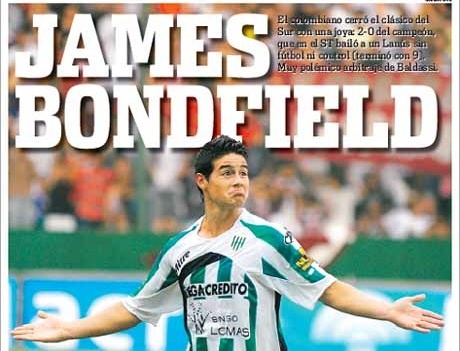 Khi còn đầu quân cho Banfield (Argentina), NHM gọi anh là “James Bond của Banfield”. Tên của anh trên áo đấu từ hồi đó không được in họ (Rodriguez) bởi do đặt theo tên của James Bond.