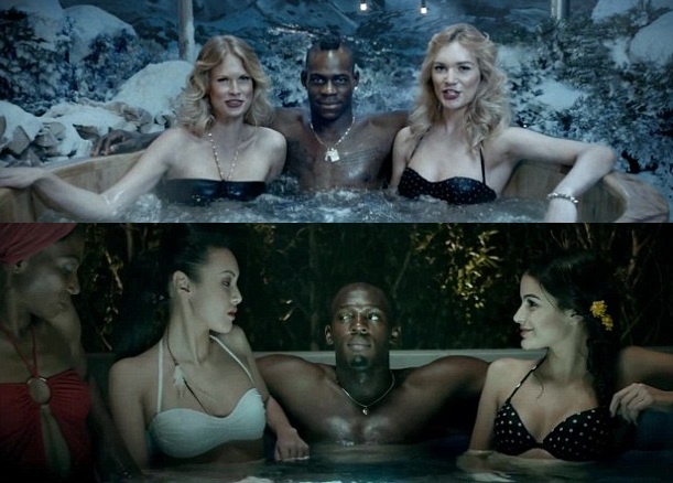 Usain Bolt va Balotelli xa hoi trong bon tam cung nguoi dep hinh anh