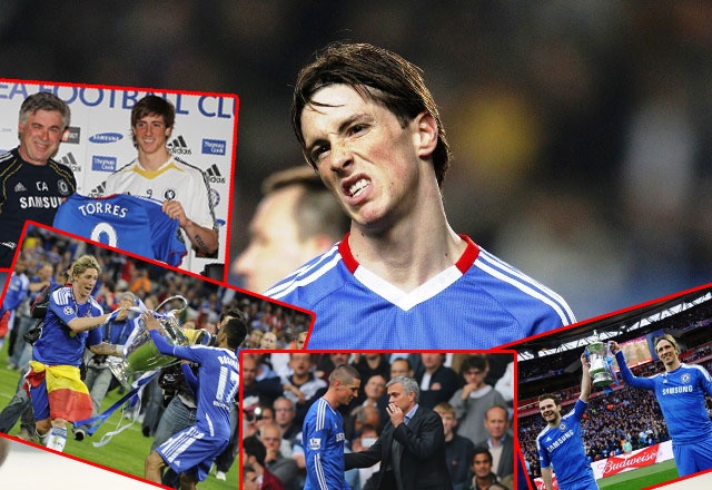 Hinh anh vui buon cua Torres trong mau ao Chelsea hinh anh