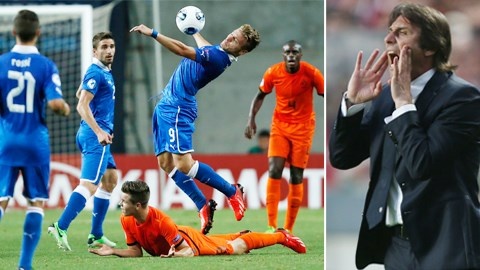 ĐT Italia (trên) dưới thời HLV Conte được kỳ vọng rất lớn.