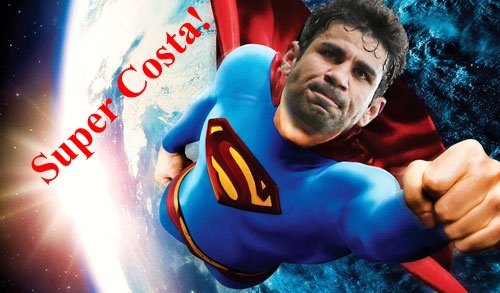 Anh vui Diego Costa hoa sieu nhan trong mau ao Chelsea hinh anh