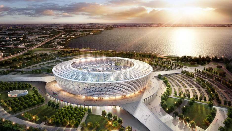 Sân Baki Olimpiya là nơi diễn ra 3 trận đấu thuộc vòng bảng, 1 trận tại tứ kết. Sức chứa: 68.000 chỗ ngồi.