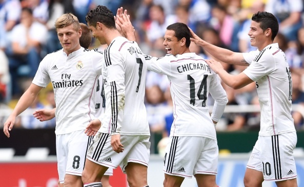 CR7 va Chicharito dua nhau ghi ban, Real dai thang 8-2 hinh anh