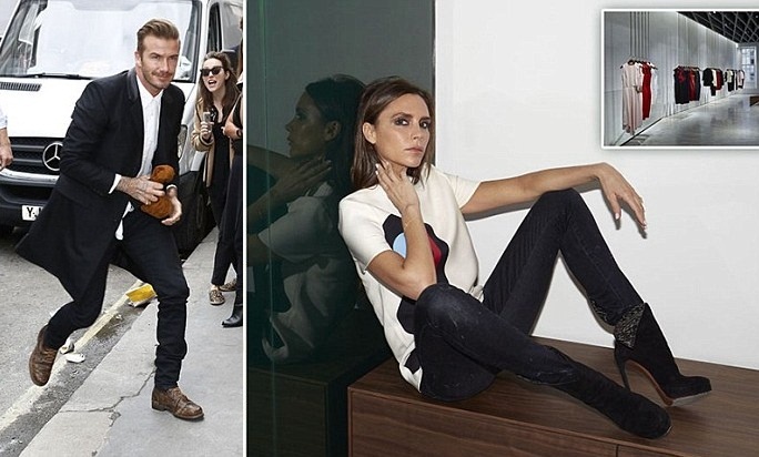 Beckham tat bat truoc gio khai truong cua hang cua vo hinh anh