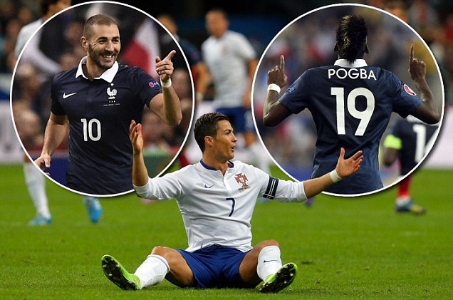 Benzema che mo Ronaldo trong ngay Phap danh bai BDN hinh anh