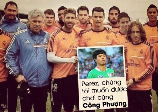 Anh che dan sao Real muon choi bong cung Cong Phuong hinh anh