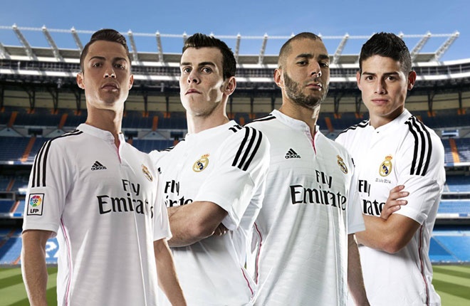 Sự hiện diện của những ngôi sao hàng đầu thế giới tại Bernabeu giúp Real nhận được sự ủng hộ của hàng triệu fan trên toàn thế giới. Theo đó, số áo mà Real bán ra ở mùa này lên tới 1,4 triệu chiếc. Ronaldo, Bale, Rodriguez và Ramos là những cầu thủ có lượng áo bán chạy nhất.