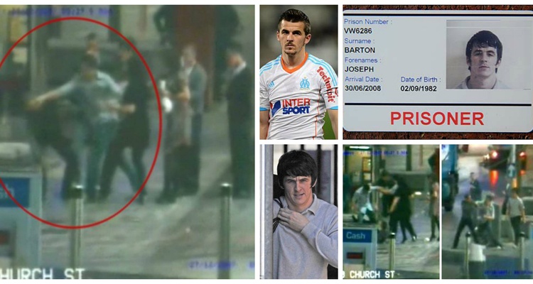 Hồi còn khoác áo Man City năm 2008, Barton từng bị kết án 6 tháng tù vì bị cáo buộc tung ra 20 cú đấm vào một thiếu niên bên ngoài cửa hàng ăn nhanh McDonald. Cầu thủ thuộc biên chế QPR “bóc lịch” 77 ngày và được thả trước thời hạn. 3 ngày sau khi ra tù, ngựa chứng 32 tuổi người Anh bị Man City tiếp tục treo giò 4 tháng vì đấm đồng đội Ousmane Dabo trong buổi tập.